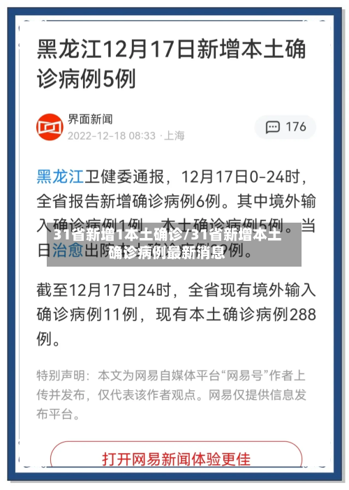 31省新增1本土确诊/31省新增本土确诊病例最新消息-第2张图片