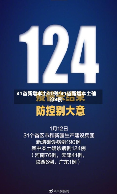 31省新增本土41例/31省新增本土确诊4例-第3张图片