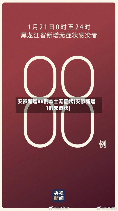 安徽新增98例本土无症状(安徽新增1例无症状)-第2张图片