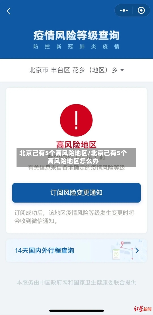 北京已有5个高风险地区/北京已有5个高风险地区怎么办