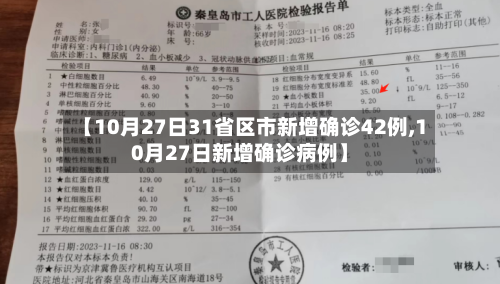 【10月27日31省区市新增确诊42例,10月27日新增确诊病例】