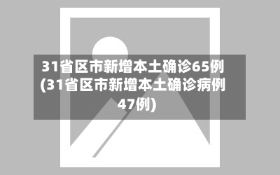 31省区市新增本土确诊65例(31省区市新增本土确诊病例47例)-第2张图片