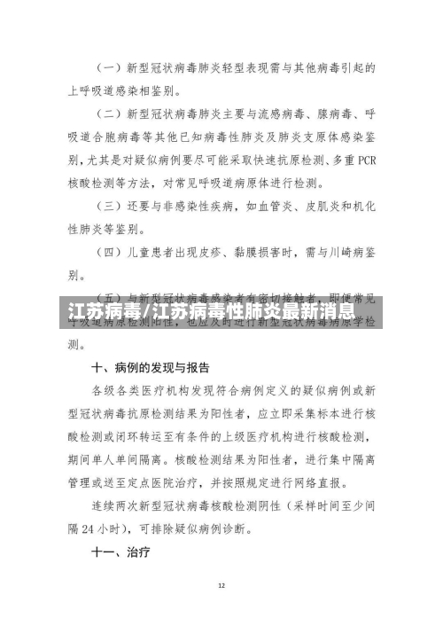 江苏病毒/江苏病毒性肺炎最新消息-第3张图片