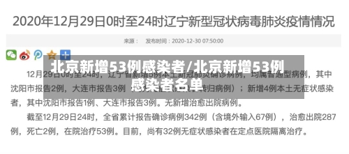 北京新增53例感染者/北京新增53例感染者名单
