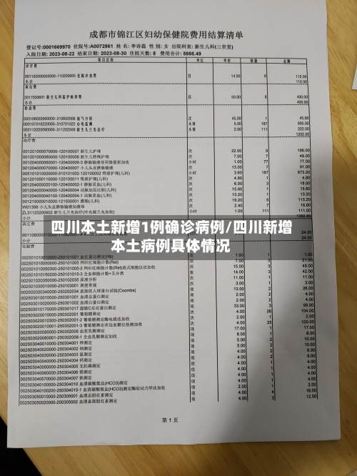 四川本土新增1例确诊病例/四川新增本土病例具体情况