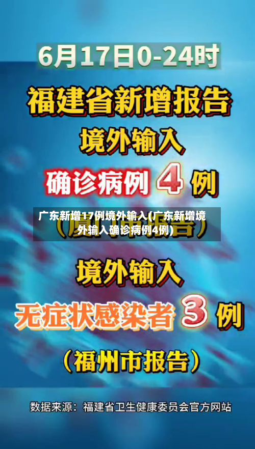 广东新增17例境外输入(广东新增境外输入确诊病例4例)-第2张图片