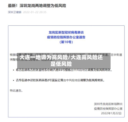 大连一地调为高风险/大连高风险还是低风险