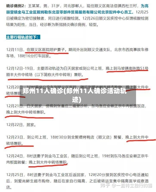 郑州11人确诊(郑州11人确诊活动轨迹)-第3张图片