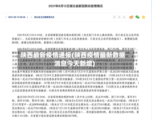 陕西最新疫情通报(陕西疫情最新数据消息今天新增)-第3张图片
