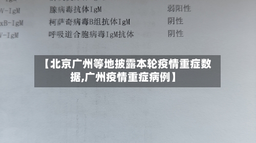【北京广州等地披露本轮疫情重症数据,广州疫情重症病例】-第2张图片