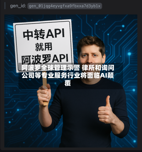 阿波罗全球管理示警 律所和询问
公司等专业服务行业将面临AI颠覆-第2张图片