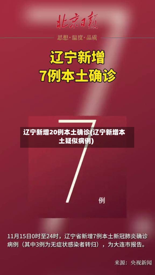 辽宁新增20例本土确诊(辽宁新增本土疑似病例)-第2张图片