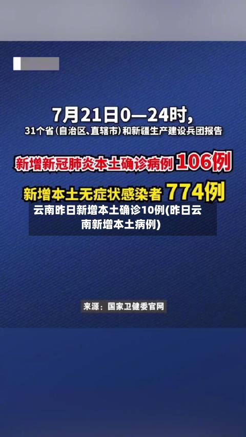 云南昨日新增本土确诊10例(昨日云南新增本土病例)
