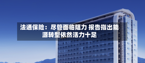 法通保险:尽管面临阻力 报告指出能源转型依然活力十足-第2张图片