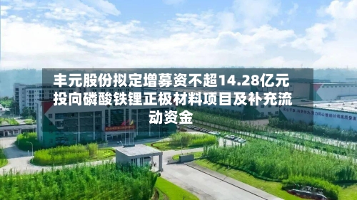 丰元股份拟定增募资不超14.28亿元 投向磷酸铁锂正极材料项目及补充流动资金