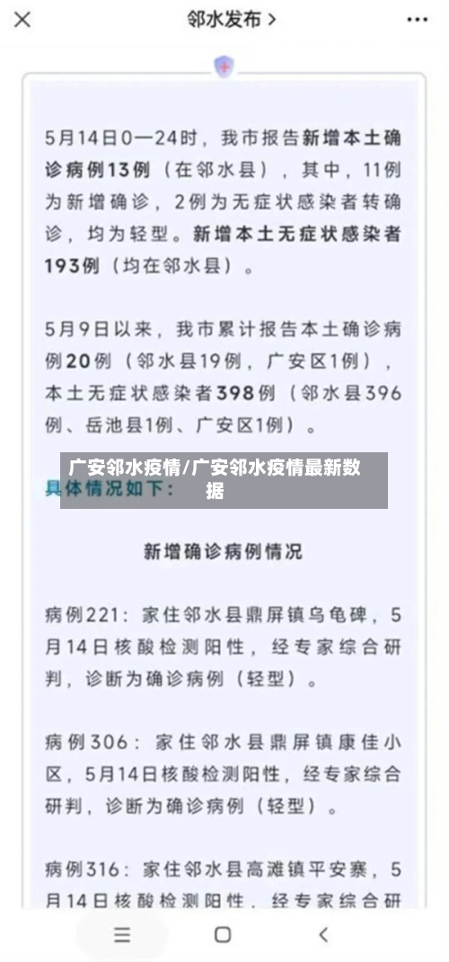 广安邻水疫情/广安邻水疫情最新数据-第3张图片
