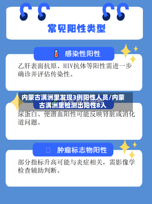 内蒙古满洲里发现3例阳性人员/内蒙古满洲里检测出阳性8人