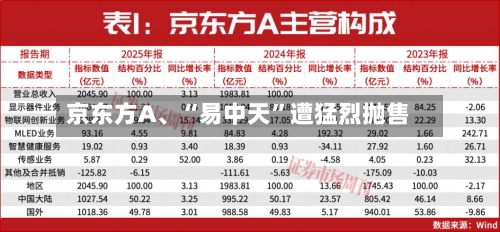京东方A、“易中天	”遭猛烈抛售-第2张图片